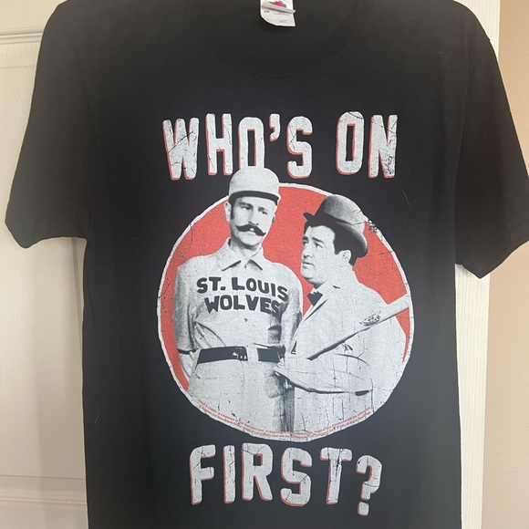 Who’s On First Baseball Tshirt - Picture 1 of 3